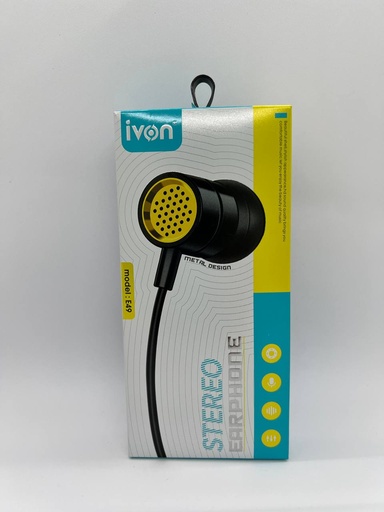 Ivon E-49 Stereo Earphones