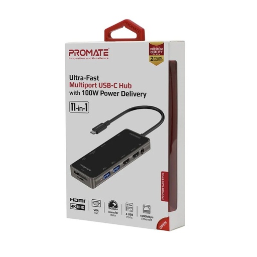 PrimeHub-Pro(Ultra-Fast Multiport USB-C Hub with 100W Power Delivery)-PrimeHub-Pro-