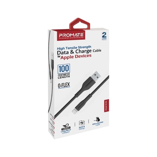 Promate XCord-Ai High Tensile Strength Data & Charge Cable for Apple Devices